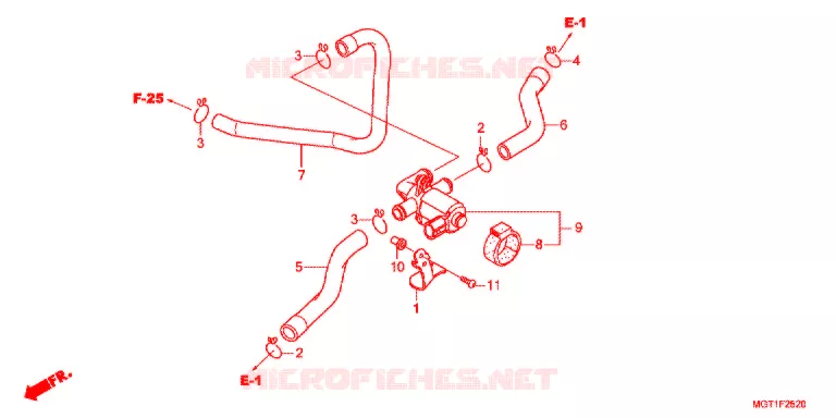 AIR INJECTION CONTROL VALVE Honda MOTO 400 VT 2014  VT400SB