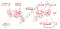 CAUTION LABEL (1) for Honda SHADOW 600 VLX DELUXE 2000
