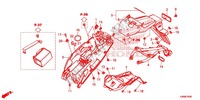 REAR FENDER for Honda MSX GROM 125 2013