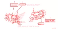 CAUTION LABEL (1) for Honda SHADOW VT 750 AERO 2015