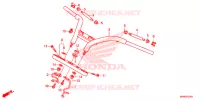 HANDLEBAR   TRIPLE CLAMP   STEERING STEM for Honda VT 1300 C FURY ABS RED 2017