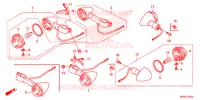 INDICATOR (2) for Honda VT 1300 C FURY ABS RED 2017