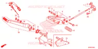 PEDAL for Honda VT 1300 C FURY ABS RED 2017