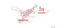 STICKERS for Honda VT 1300 C FURY ABS RED 2017