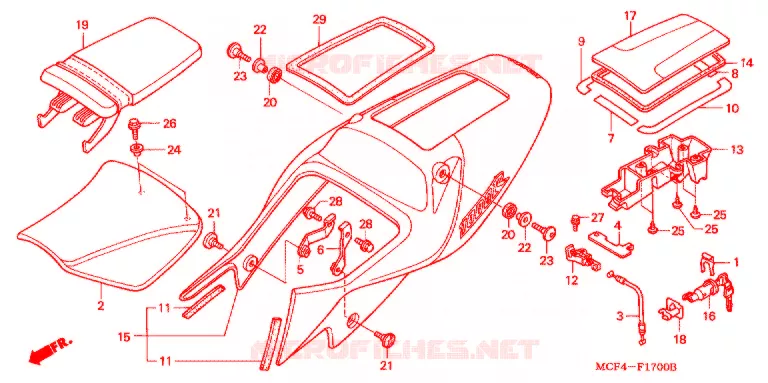 SIDE COVERS Honda MOTO 1000 SP 2005  VTR1000SP5