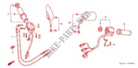 HANDLE SWITCH   CABLE   GRIP for Honda VTX 1800 R Silver crankcase 2004
