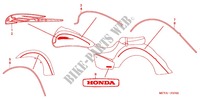 EMBLEM/STRIPE  for Honda VTX 1800 R Black crankcase, Chromed forks cover, Radiato chrome side cover 2004