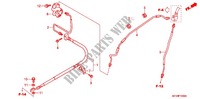 BRAKE LINES  for Honda VTX 1800 S1 Silver crankcase 2006