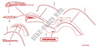 STICKERS (VTX1800R/S/T/N'06) for Honda VTX 1800 S1 Silver crankcase 2006
