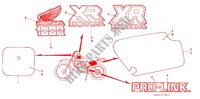 STICKERS ('85 '87) for Honda XR 100 1985