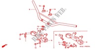 HANDLEBAR   TRIPLE CLAMP   STEERING STEM (XR250Y/XR2503Y/3) for Honda XR 250 BAJA 2003