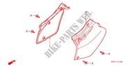 SIDE COVER   TANK COVER for Honda XR 250 BAJA With speed warning light 1999