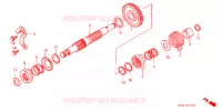 KICKSTARTER AXLE for Honda XR 250 L 1996