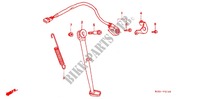 SIDE STAND for Honda XR 250 Without speed warning light 1997