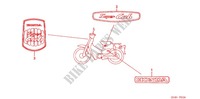 STICKERS (C502) (D1/ST1/S1) for Honda SUPER CUB 50 DELUXE 2003