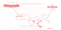 STICKERS for Honda CB 1000 BIG ONE 1994