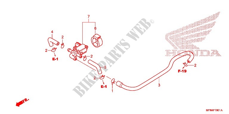 AIR INJECTION CONTROL VALVE for Honda CB 1000 R 2012