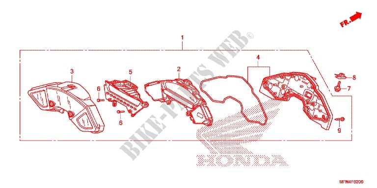 METER for Honda CB 1000 R 2012