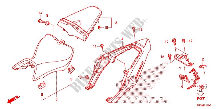 SIDE COVERS for Honda CB 1000 R 2012