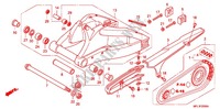 SWINGARM   CHAIN CASE for Honda CBR 1000 RR FIREBLADE TRICOLORE 2011