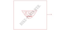 EPSO STICKER FIREBLADE WS for Honda CBR 1000 RR FIREBLADE BLACK 2011