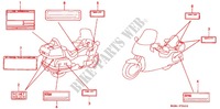CAUTION LABEL (1) for Honda GL 1500 GOLD WING INTERSTATE 1996