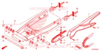 SWINGARM   CHAIN CASE for Honda CB 500 X ABS WHITE 2015