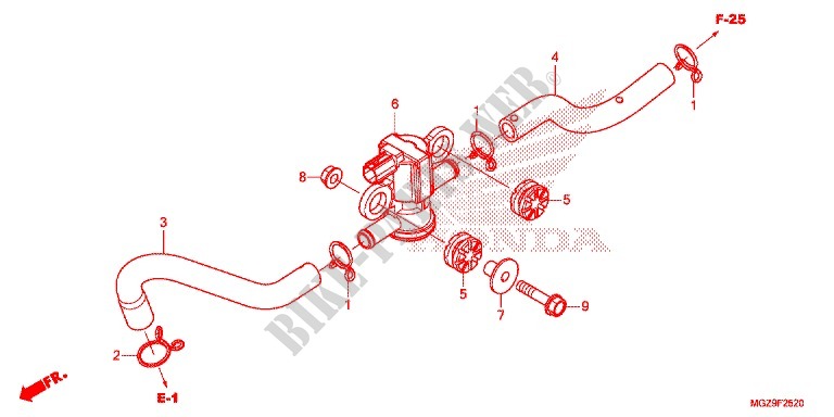 AIR INJECTION SOLENOID VALVE for Honda CB 500 X 2013