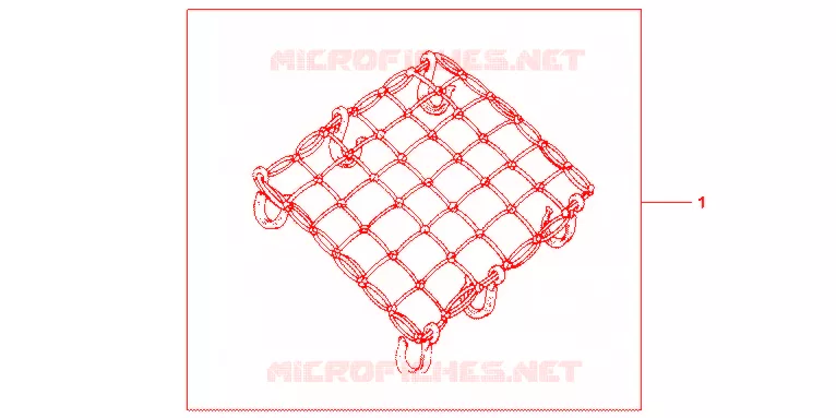 RUBBER NET BLACK Honda MOTO 600 HORNET 1998  CB600FW