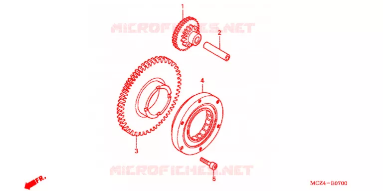 STARTER MOTOR CLUTCH Honda MOTO 900 HORNET 2003  CB900F3_A