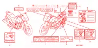 CAUTION LABEL for Honda CB 150 UNICORN 2007