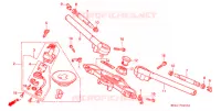 HANDLE PIPE/TOP BRIDGE (2) for Honda HURRICANE 1000 CBR 1991