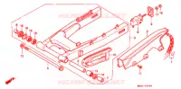 SWINGARM   CHAIN CASE for Honda HURRICANE 1000 CBR 1991