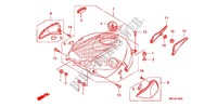 TANK COVER for Honda CBR 1000 RR ABS RED 2009