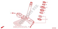 STEERING STEM for Honda CBR 1000 RR ABS BLACK 2013