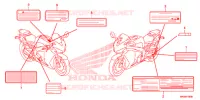 CAUTION LABEL (1) for Honda CBR 1000 ABS MATT BLACK 2016