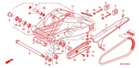 SWINGARM   CHAIN CASE for Honda CBR 1000 RR FIREBLADE VICTORY RED 2009