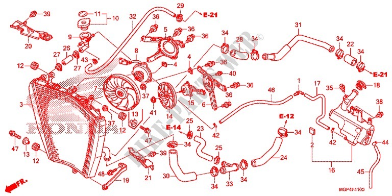 RADIATOR for Honda CBR 1000 RR 2013