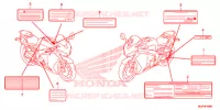 CAUTION LABEL (1) for Honda CBR 1000 RR SP ABS TRICOLOUR 2014