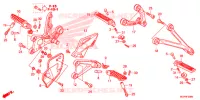 PEDAL for Honda CBR 1000 RR SP ABS TRICOLOUR 2014