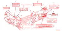 CAUTION LABEL (1) for Honda CBR 500 R 2013