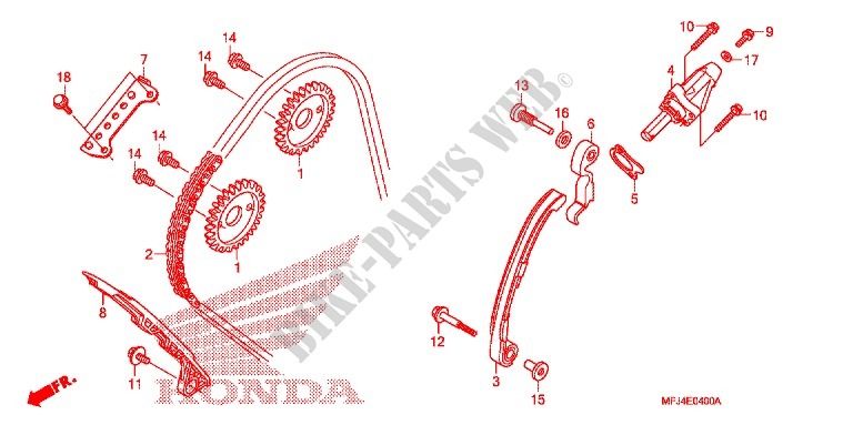 CAM CHAIN   TENSIONER for Honda CBR 600 RR ABS 2011