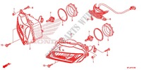 HEADLIGHT for Honda CBR 600 RR RED 2012