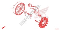 LEFT CRANKCASE COVER   ALTERNATOR (2) for Honda CBR 600 RR RED 2012