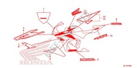 STICKERS (2) for Honda CBR 600 RR RED 2012