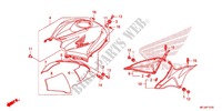 TANK COVER for Honda CBR 600 R ABS BLACK 2012