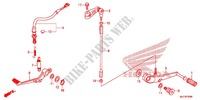BRAKE PEDAL for Honda CBR 600 RR ABS RED 2013