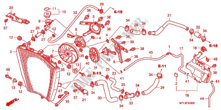 RADIATOR for Honda CBR 1000 RR ABS 2010
