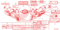 CAUTION LABEL (1) for Honda CBR 500 R ABS 2016