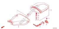 SINGLE SEAT (2) for Honda CBR 600 RR HRC TRICOLOR 2014